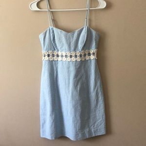 Lilly Pulitzer Seersucker detail dress